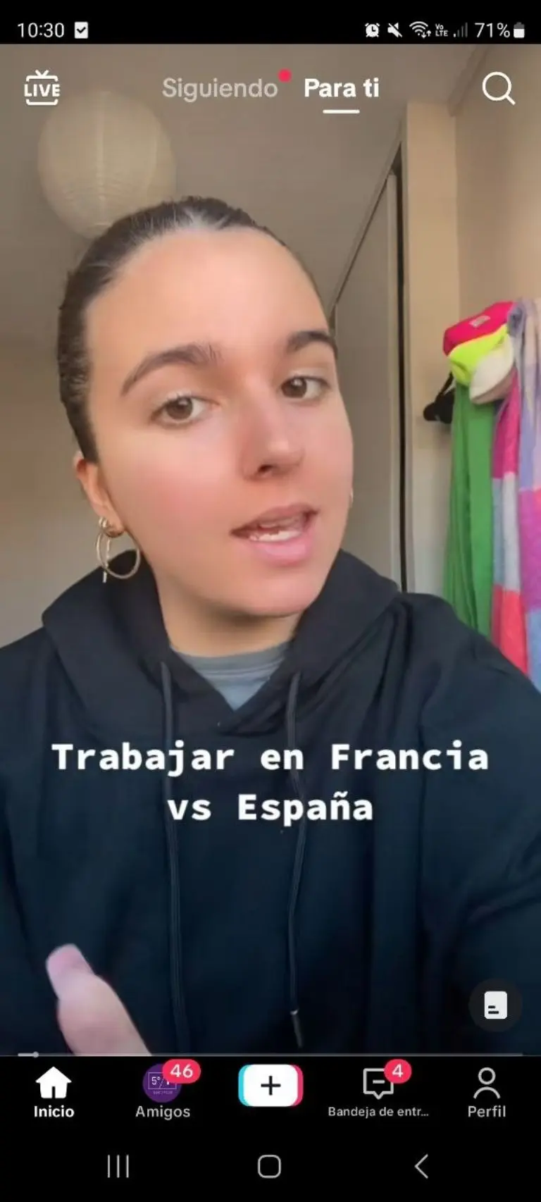 Joven revela cuánto gana como recepcionista en Francia y causa sensación en redes - Tomada de video