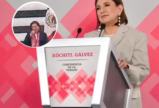 Xóchitl Gálvez habla sobre el chicle en la silla. 