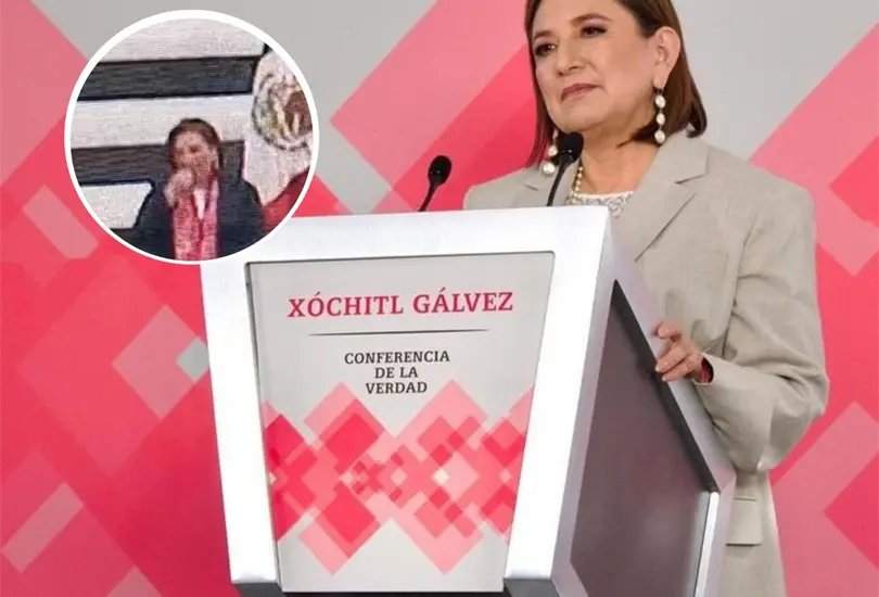 X&oacute;chitl G&aacute;lvez habla sobre el chicle en la silla. 