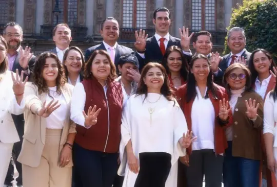 Aspirantes a alcaldes se reúnen con Clara Brugada. 