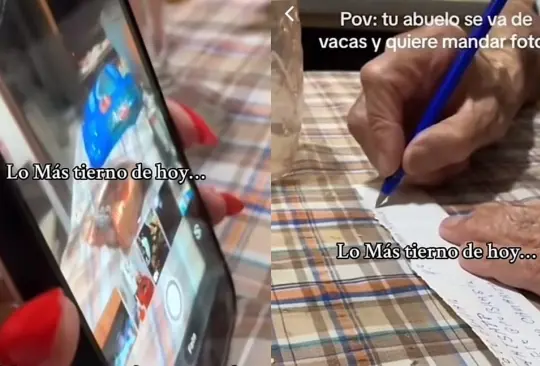 Tierno momento: abuelito aprende a enviar fotos por WhatsApp con ayuda de su nieta y se vuelve viral