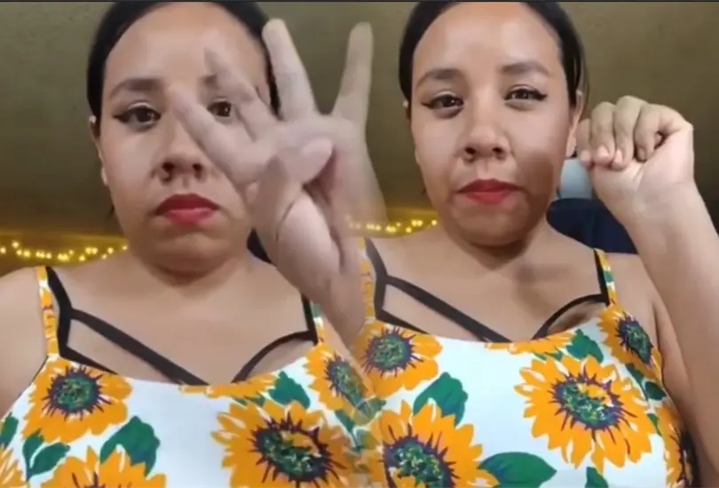 Majo Robles, qué significa la señal de auxilio que usó en un video en vivo para denunciar violencia de género Majo Robles, qué significa la señal de auxilio que usó en un video en vivo para denunciar violencia de género