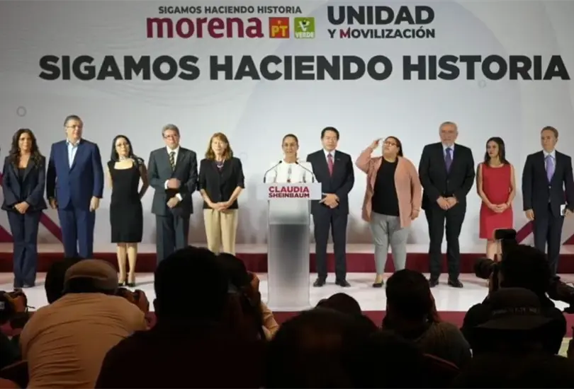 El equipo de campa&ntilde;a de Claudia Sheinbaum. 