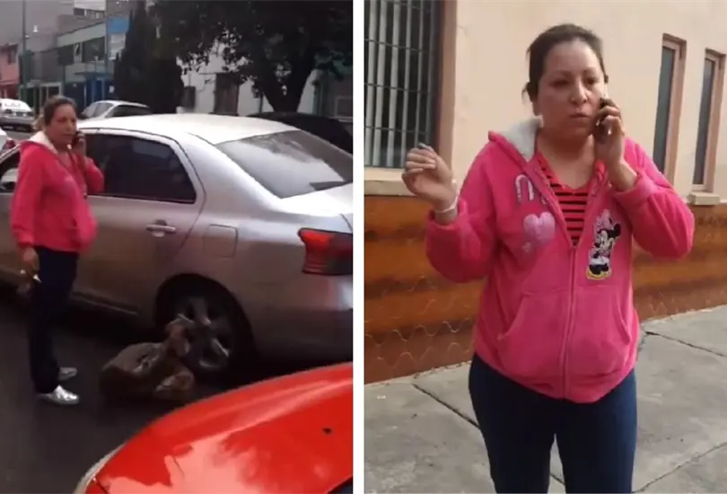 Mujer arremete contra conductor