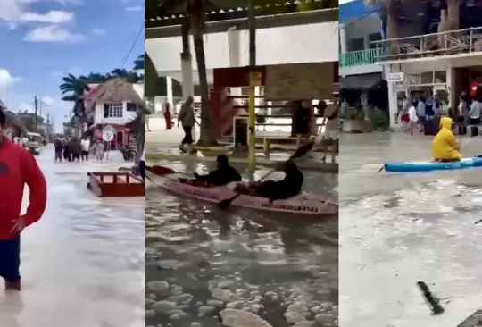 Ya no hay paraíso: Impactantes imágenes de las inundaciones en Holbox, Quintana Roo