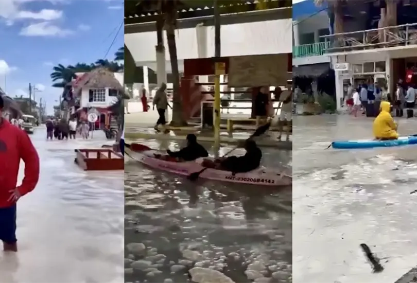 Ya no hay para&iacute;so: Impactantes im&aacute;genes de las inundaciones en Holbox, Quintana Roo