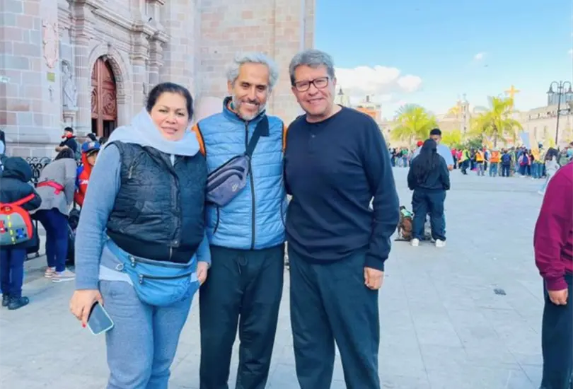 Juan P&eacute;rez Guardado (centro), cu&ntilde;ado de Ricardo Monreal, fue asesinado en Fresnillo, Zacatecas.