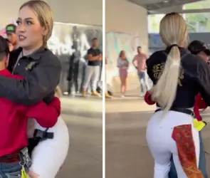 Alumno saca a bailar a su maestra y se hace viral por sus pasos de quebradita