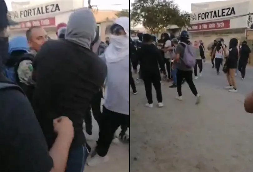 Presuntos normalistas de Ayotzinapa retuvieron a diez agentes de la Guardia Nacional como medida de protesta por el fatal asesinato del estudiante Yanqui Rothan G&oacute;mez Peralta