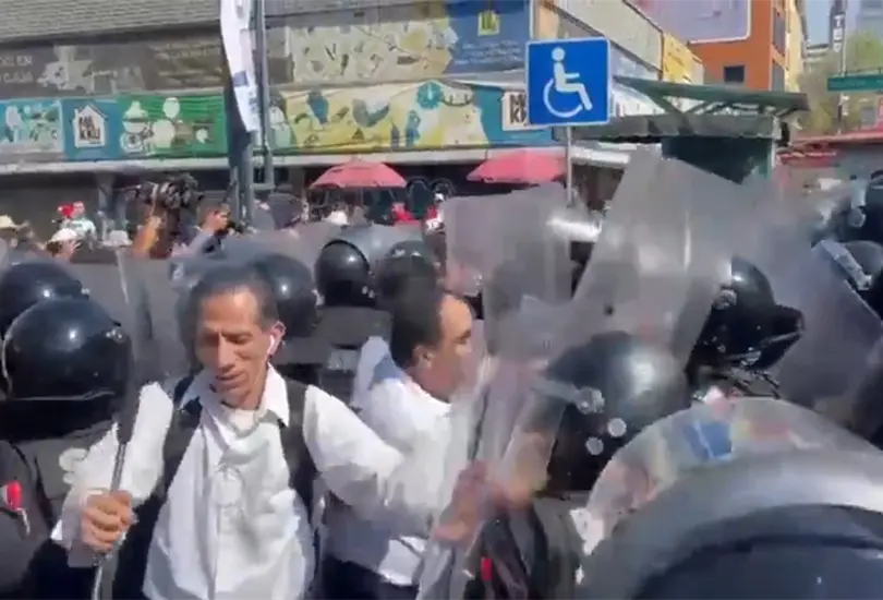 En su mayor&iacute;a los manifestantes eran trabajadores del metro de la CDMX en donde se manifestaron para exigir condiciones dignas laborales 