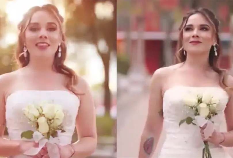 &iquest;Qui&eacute;n es Leslie Figueroa? La candidata a diputada de Morena que lanz&oacute; spot vestida de novia