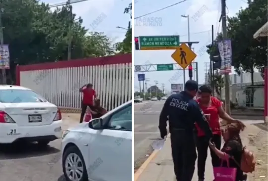 La pelea de mujeres en Tabasco.