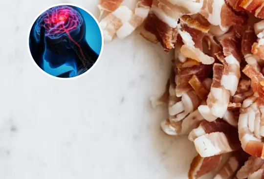 Un hombre en Estados Unidos fue diagnosticado con una grave infección en el cerebro tras comer tocino. 