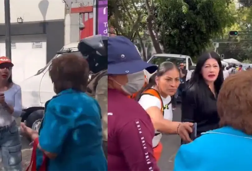 Equipo de Sandra Cuevas insulta y agrede a mujer mayor por reclamos sobre su gesti&oacute;n| VIDEO
