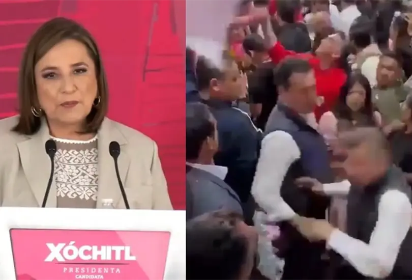 Elecciones 2024 | Directivos del PRI y del PAN se agarran a golpes en pleno mitin: &iexcl;Ni ellos se aguantan!