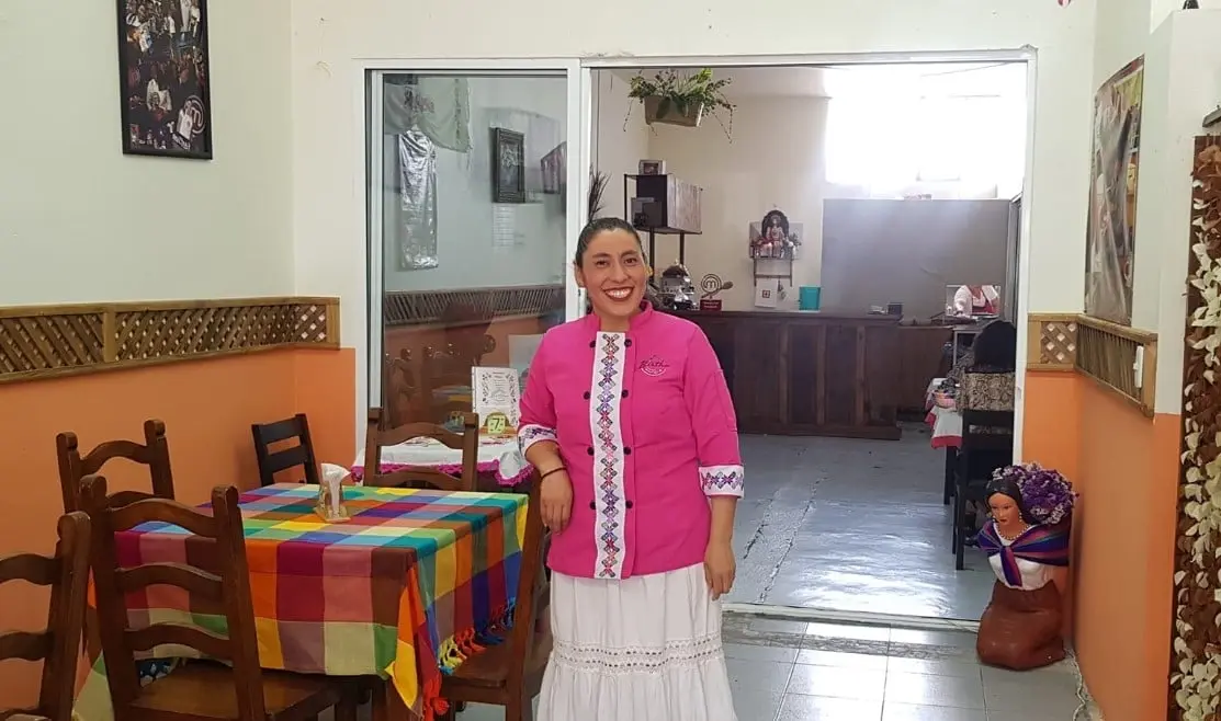 Ahora tiene su propio restaurante en Puebla llamado 'El Don de Bertha' y su especialidad son los chiles en nogada.