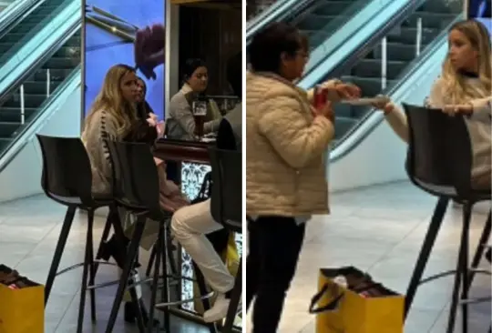 Familia deja a empleada del hogar de pie mientras comen. Familia deja a empleada del hogar de pie mientras comen.