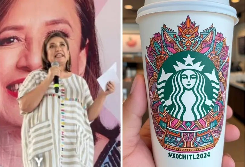 La pol&eacute;mica con X&oacute;chitl G&aacute;lvez y los vasos de Starbucks. 