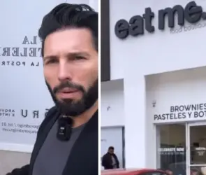 Poncho de Nigris se burla de peque&ntilde;a pasteler&iacute;a que est&aacute; a lado de su "postrer&iacute;a" gourmet