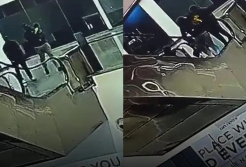 Beb&eacute; cae de brazos de su padre desde escaleras de centro comercial y muere 