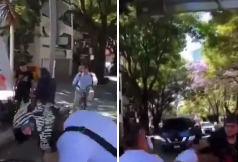 El sujeto atropell&oacute; a una ni&ntilde;a y a su padre. 