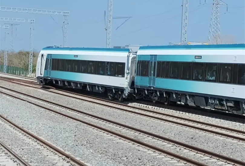 Accidente en el Tren Maya: reportan descarrilamiento de vagón en Tixkokob, Yucatán Accidente en el Tren Maya: reportan descarrilamiento de vagón en Tixkokob, Yucatán