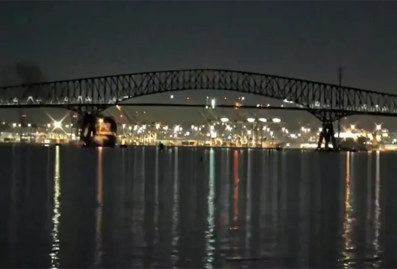 Tragedia en Baltimore: puente Francis Scott Key se desploma tras impacto de barco Tragedia en Baltimore: puente Francis Scott Key se desploma tras impacto de barco