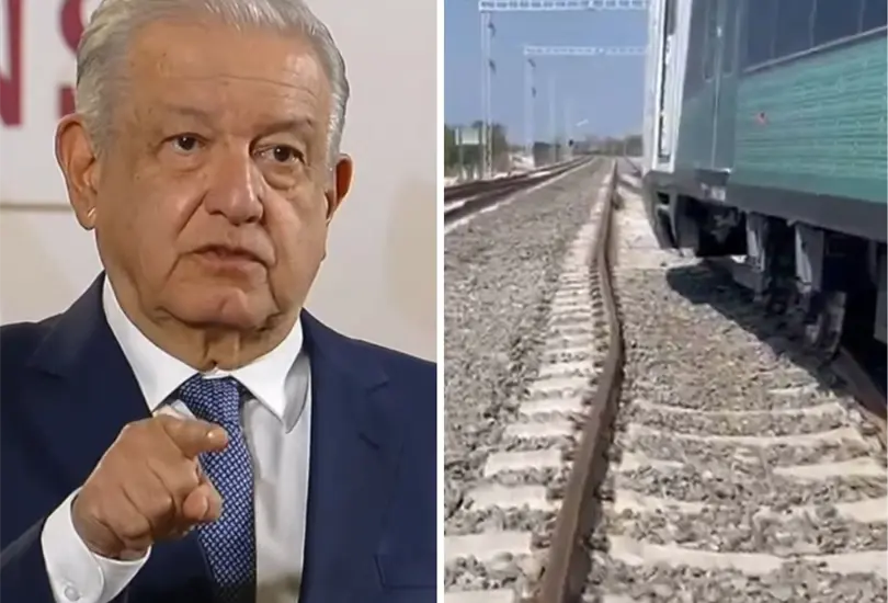 AMLO habla sobre el descarrilamiento del Tren Maya. AMLO habla sobre el descarrilamiento del Tren Maya.