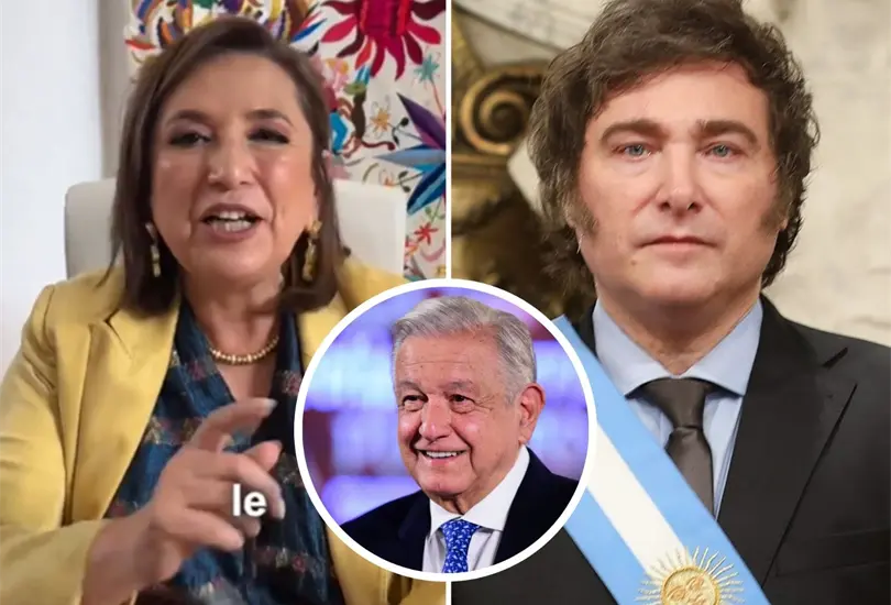 El mensaje de X&oacute;chitl G&aacute;lvez contra Javier Milei. 