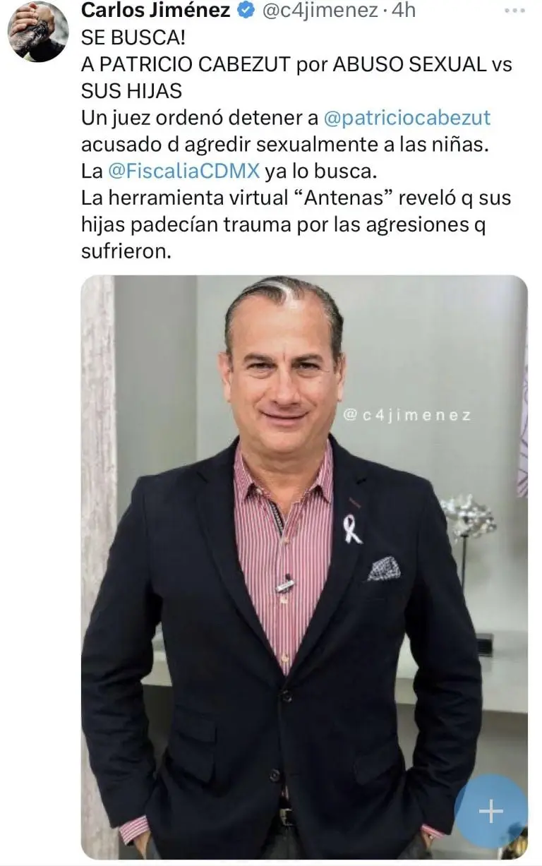 Así lo compartió el periodista en redesFoto: X c4jimenez