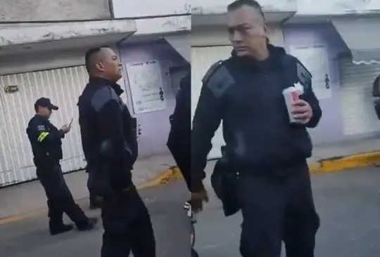 Captan a policía del Edomex en presunto estado de ebriedad con cerveza en mano y uniformado Captan a policía del Edomex en presunto estado de ebriedad con cerveza en mano y uniformado