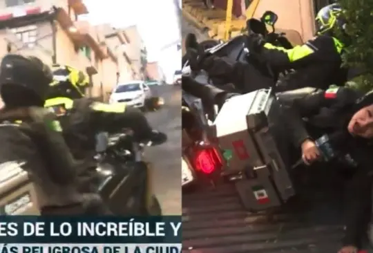 Reportera sufre aparatosa caída en plena transmisión en vivo Reportera sufre aparatosa caída en plena transmisión en vivo
