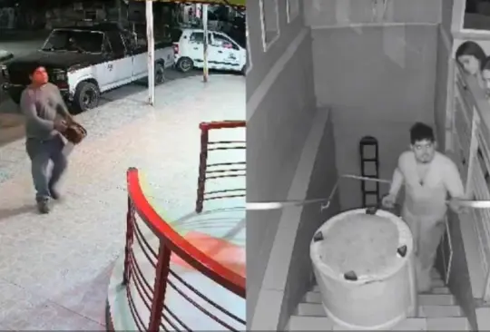 Hombre entra a bar y amenaza a todos con motosierra Hombre entra a bar y amenaza a todos con motosierra