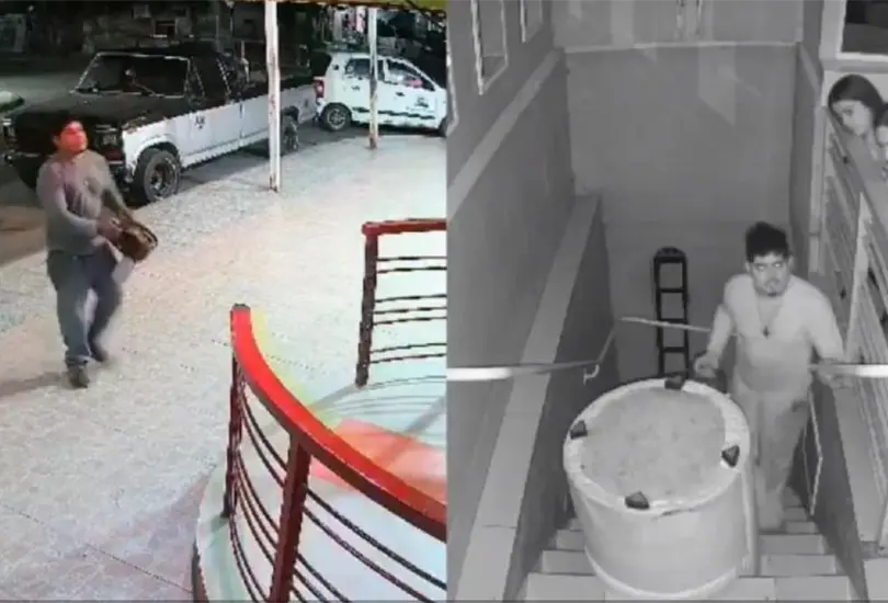 Hombre entra a bar y amenaza a todos con motosierra Hombre entra a bar y amenaza a todos con motosierra