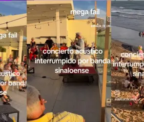 "Salvando Mazatlán de la gentrificación": Banda interrumpe concierto de extranjeros