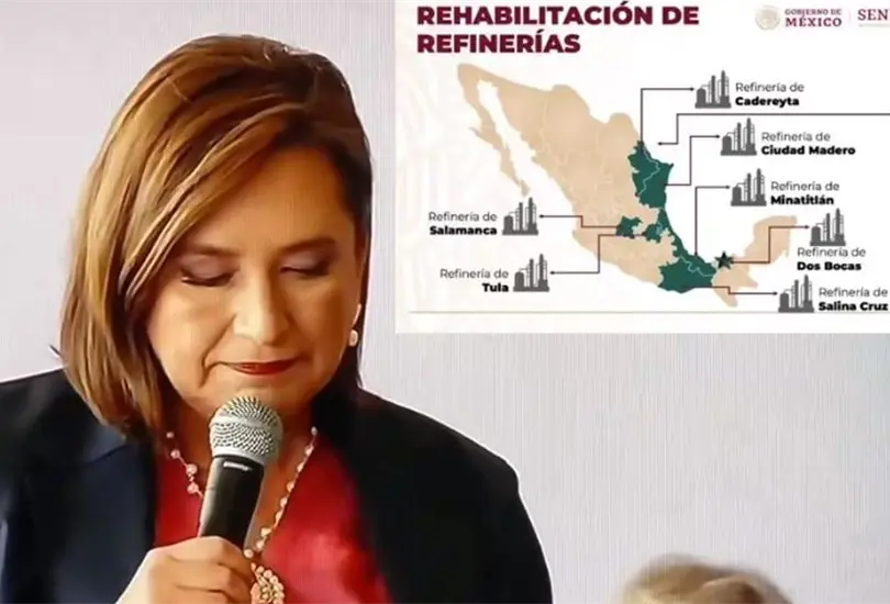 X&oacute;chitl G&aacute;lvez prometi&oacute; cerrar dos refiner&iacute;as. 