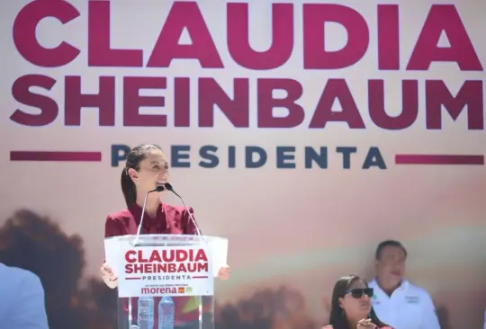 ¿Claudia Sheinbaum dio mitin ante estadio vacío? 