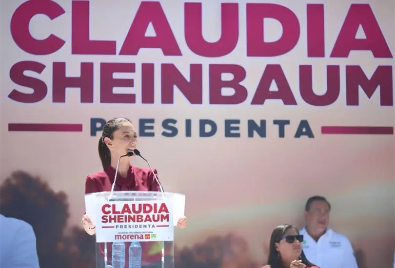 &iquest;Claudia Sheinbaum dio mitin ante estadio vac&iacute;o? 