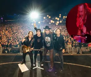 Fher de Maná olfatea ropa interior de fan en festival Tecate Pal´Norte