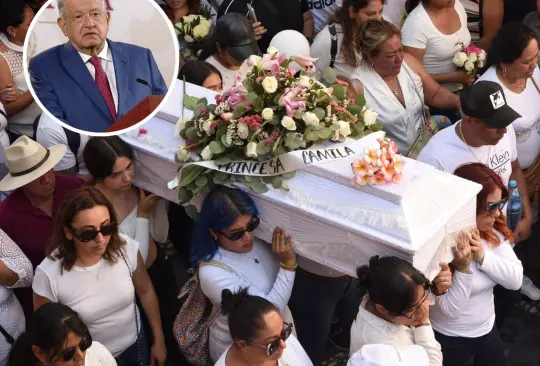 AMLO lamentó la muerte de Camila, en Taxco. 