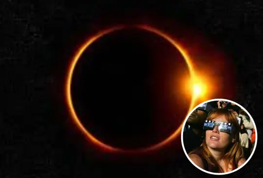 La influencer vio el eclipse sin protección. Imagen ilustrativa. 