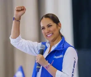 Libia García propone créditos y seguridad para comerciantes en Guanajuato