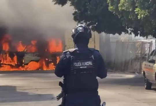 Elementos de la Policía Municipal llegaron para vigilar la zona