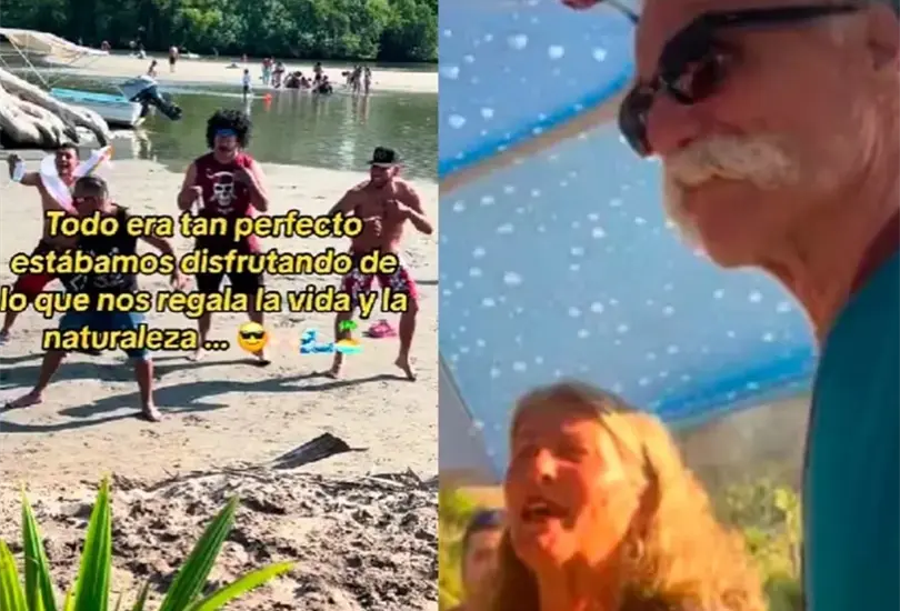 Extranjeros se quejan de volumen alto en playa de Colima y mexicanos los corren Extranjeros se quejan de volumen alto en playa de Colima y mexicanos los corren