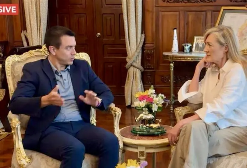 Daniel Noboa, presidente de Ecuador invita a L&oacute;pez Obrador un Ceviche y tacos para resolver la crisis