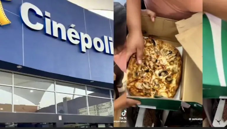 La familia no sólo metió pizza sino también KFC dentro de una bolsa de ropa Créditos: SS