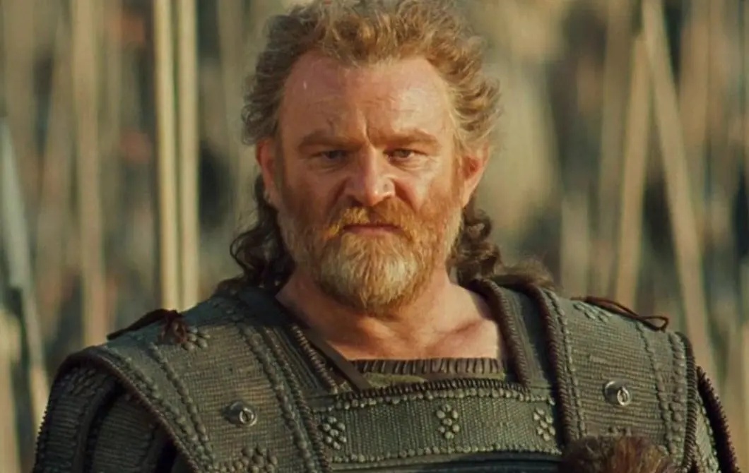 Brendan Gleeson interpretó a Menelao, el rey de Esparta.
