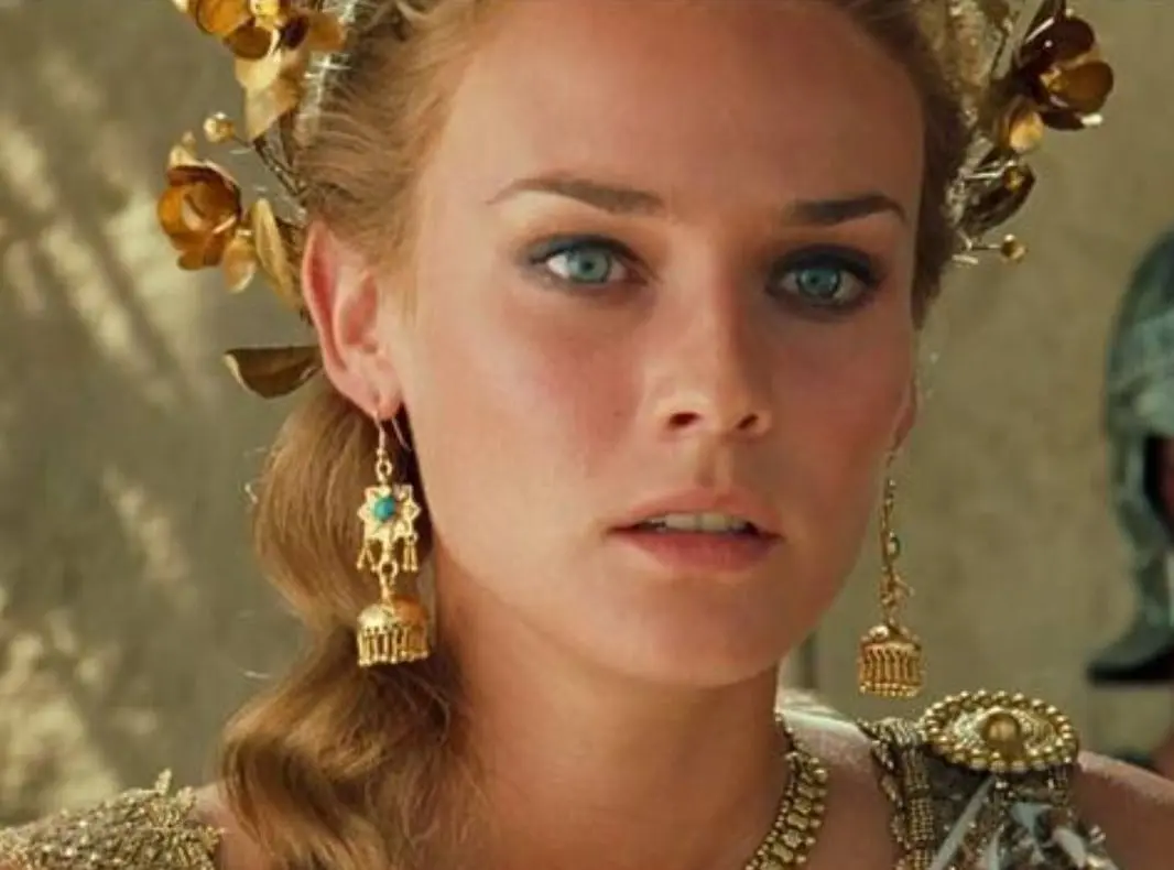 Diane Kruger interpretó a Helena, la esposa del rey de Esparta. 