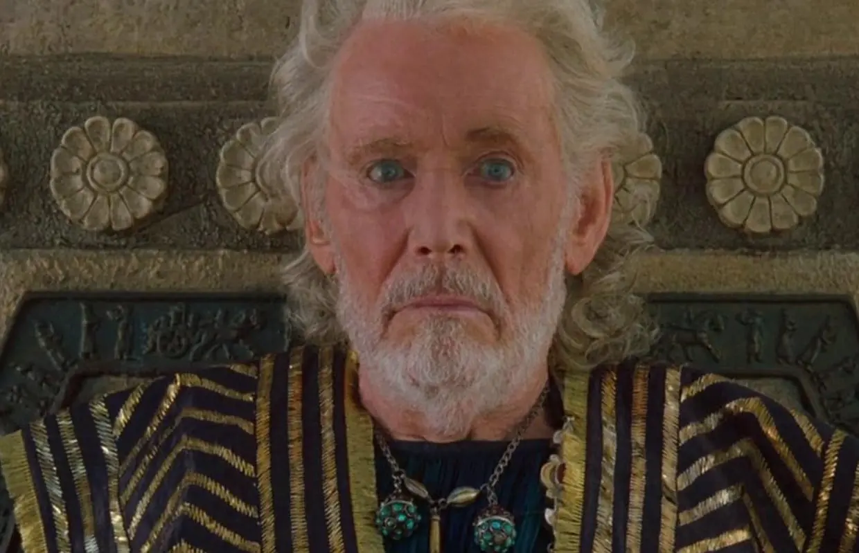 Peter O'Toole interpretó a Príamo, el rey de Troya.