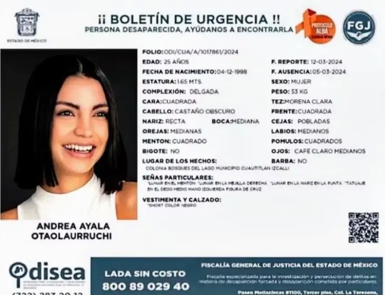 La exparticipante de Acapulco Shore fue vista por última vez el pasado 5 de marzo Créditos: Especial